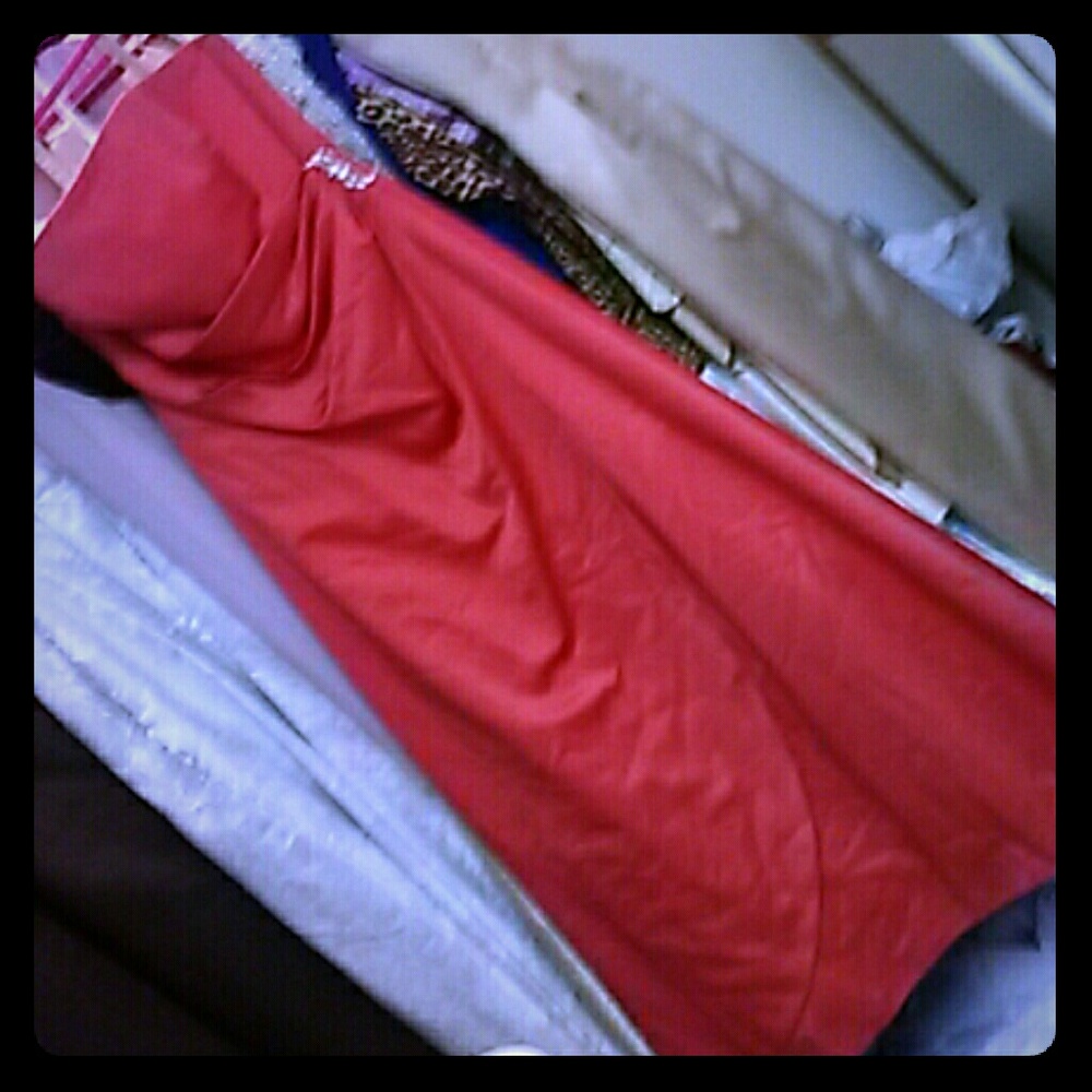 David's Bridal Ladies size 14 Guava bridesmaid